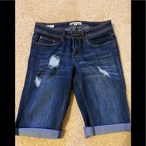 Blue Denim Jean Bermuda shorts